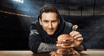 Lionel Messi Just Launched His New ‘Messi Burger’ at Hard Rock Café and It Includes Provolone and Chorizo – So We Need It