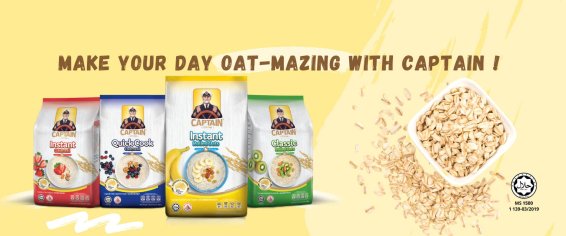 My Captain Oats - Instant Oatmeal, Rolled Oats, Quick Cook Oats