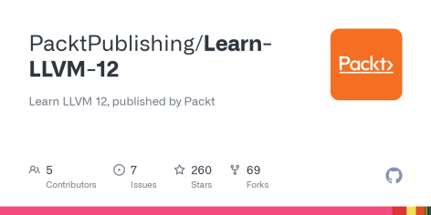 GitHub - PacktPublishing/Learn-LLVM-12: Learn LLVM 12, published by Packt
