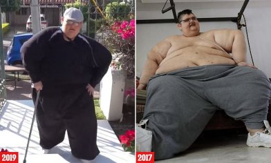 Former world's fattest man is back on his feet after losing an incredible 52-STONE in three years | Daily Mail Online