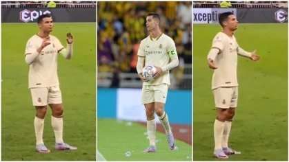 Cristiano Ronaldo Loses Cool After Fans Chant Lionel Messi's Name During Al Nassr Game<!-- --> - SportsBrief.com