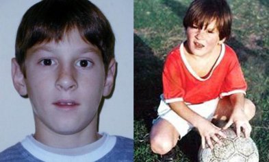 lionel messi as a child