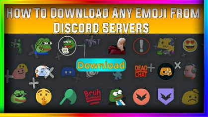 How to Download any emoji from Discord Servers - Download Any Discord Server Emojis - YouTube
