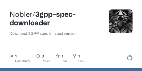 GitHub - Nobler/3gpp-spec-downloader: Download 3GPP spec in latest version