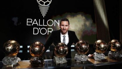 Lionel Messi: Barcelona forward wins Ballon d'Or for record sixth time - BBC Sport
