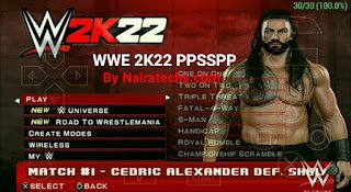 WWE 2K22 PPSSPP Download | WWE 2K22 PSP ISO+Data - NairaTechs