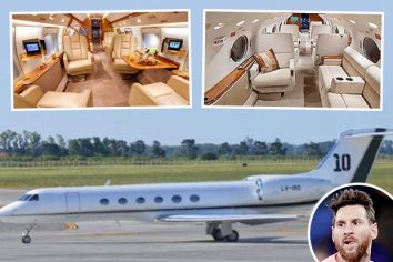 Inside Lionel Messi’s luxury £12million private jet with family names on steps, No 10 on tail, kitchen & two bathrooms – The Sun | The Sun