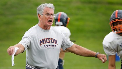 Milton Academy football has big plans for retiring coach's last season