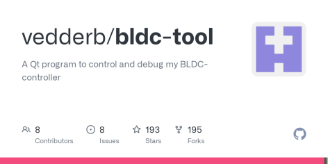 GitHub - vedderb/bldc-tool: A Qt program to control and debug my BLDC-controller