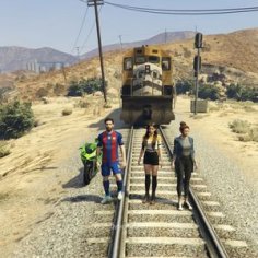 gta 5 | can Lionel Messi stop this train? | By Dynick Gamer
