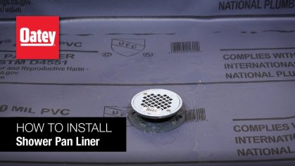 How to Install a Shower Pan Liner - YouTube