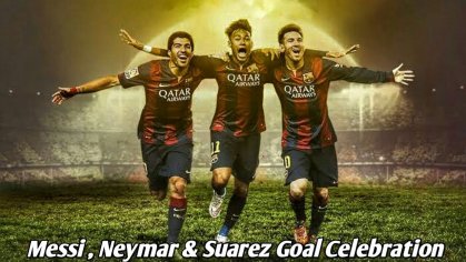 Lionel Messi, Neymar Jr & Luis Suarez Goal Celebration In Barcelona - YouTube