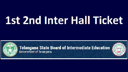 TS Inter Hall Ticket 2022 Download link| 1st & 2nd Year Hall Tickets Online