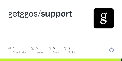 GitHub - getggos/support