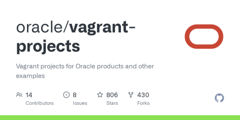 GitHub - oracle/vagrant-projects: Vagrant projects for Oracle products and other examples