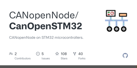 GitHub - CANopenNode/CanOpenSTM32: CANopenNode on STM32 microcontrollers.