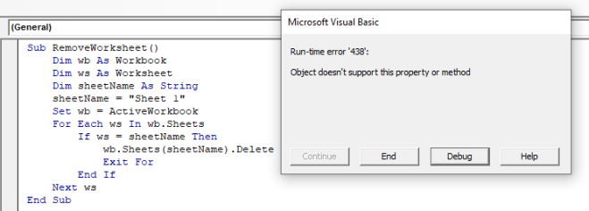 Fix VBA Error 438 - Object Doesn't Support Property or Method - Automate Excel