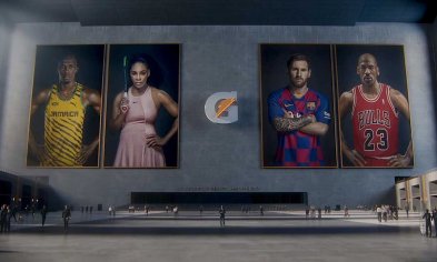 Serena Williams & Lionel Messi Front Epic Gatorade Commercial