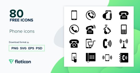 Phone icons Icon Pack | 80 .SVG Icons