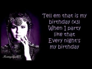 Selena Gomez - Birthday [Lyrics] - YouTube