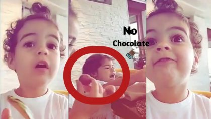 Cristiano Ronaldo Daughter Alana Martina says No Chocolate - YouTube