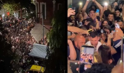 Messi mania in Argentina as soccer star mobbed at restaurant - Telangana Today