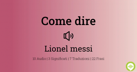 Come pronunciare lionel messi | HowToPronounce.com