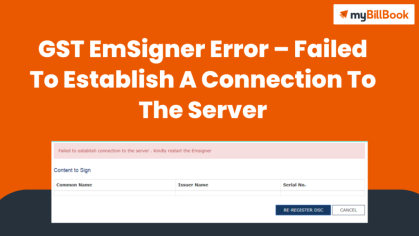 GST EmSigner Error - https://127.0.0.1:1585 - Failed to establish a connection to the server