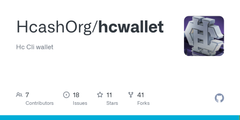 GitHub - HcashOrg/hcwallet: Hc Cli wallet