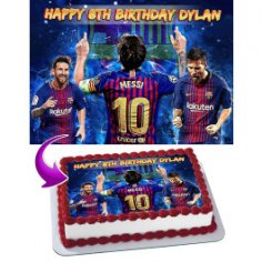 Lionel Messi 10 Edible Cake Topper