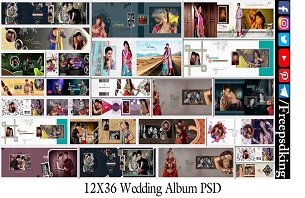 12X36 Wedding Album PSD Free Download | Album Design PSD