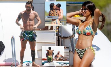 Lionel Messi and Luis Suarez enjoy Ibiza holiday together with families | Daily Mail Online