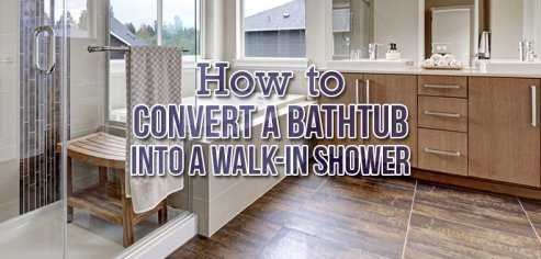 How to Convert a Tub Into a Walk-In Shower | Budget Dumpster
