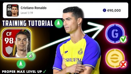 Cristiano Ronaldo eFootball 2023 | Train Players To Max Rating eFootball 23 Player Level Training - YouTube