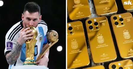 Lionel Messi to gift 35 gold iPhone 14s worth £175k to all Argentina players and staff to commemorate 2022 FIFA World Cup triumph