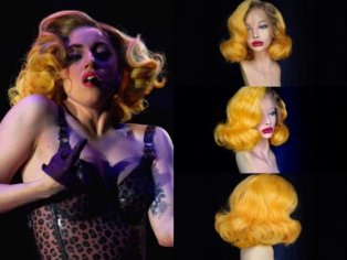 Lady Gaga Spitze Front Gelbe Monster Ball Perücke Drag Queen - Etsy.de