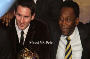 Who is better Messi or Pele records with comparison chart
