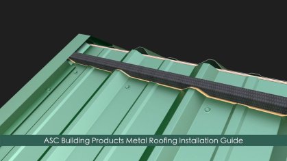 How to install Metal Roofing 3ft panels-ASC Building Products - YouTube