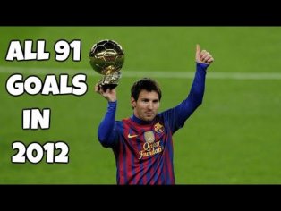 Lionel Messi- Record 91 Goals In 2012 I Most Goals In a Single Year I - YouTube
