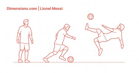 Lionel Messi Dimensions & Drawings | Dimensions.com