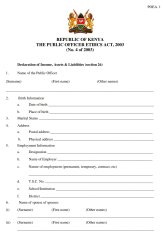 The wealth declaration form; free download, pdf, and guide - Educationnewshub.co.ke