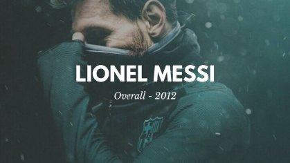 Lionel Messi â Overall 2012 - YouTube