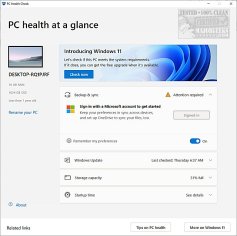 Download Windows PC Health Check  - MajorGeeks
