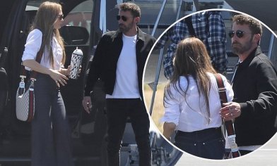 Jennifer Lopez and Ben Affleck jet out of town with their family | Daily Mail Online