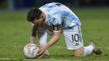 How many goals has Lionel Messi scored in major international tournaments?