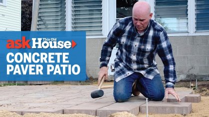 How to Install Concrete Pavers | Ask This Old House - YouTube