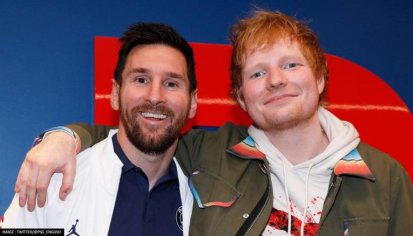 Ed Sheeran meets Lionel Messi after watching PSG beat Manchester City in UCL game | Football News