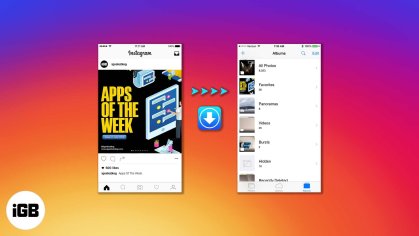 How to download Instagram videos and photos to iPhone Camera Roll - iGeeksBlog