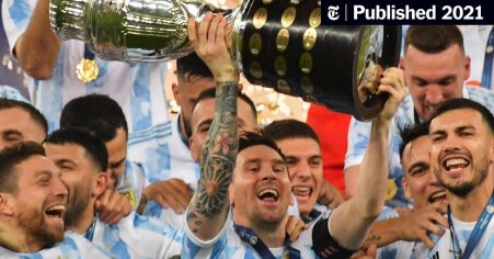 Messi Wins First Title With Argentina, Against Brazil in Copa América - The New York Times