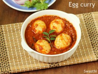 South Indian egg curry recipe - Swasthi's Recipes